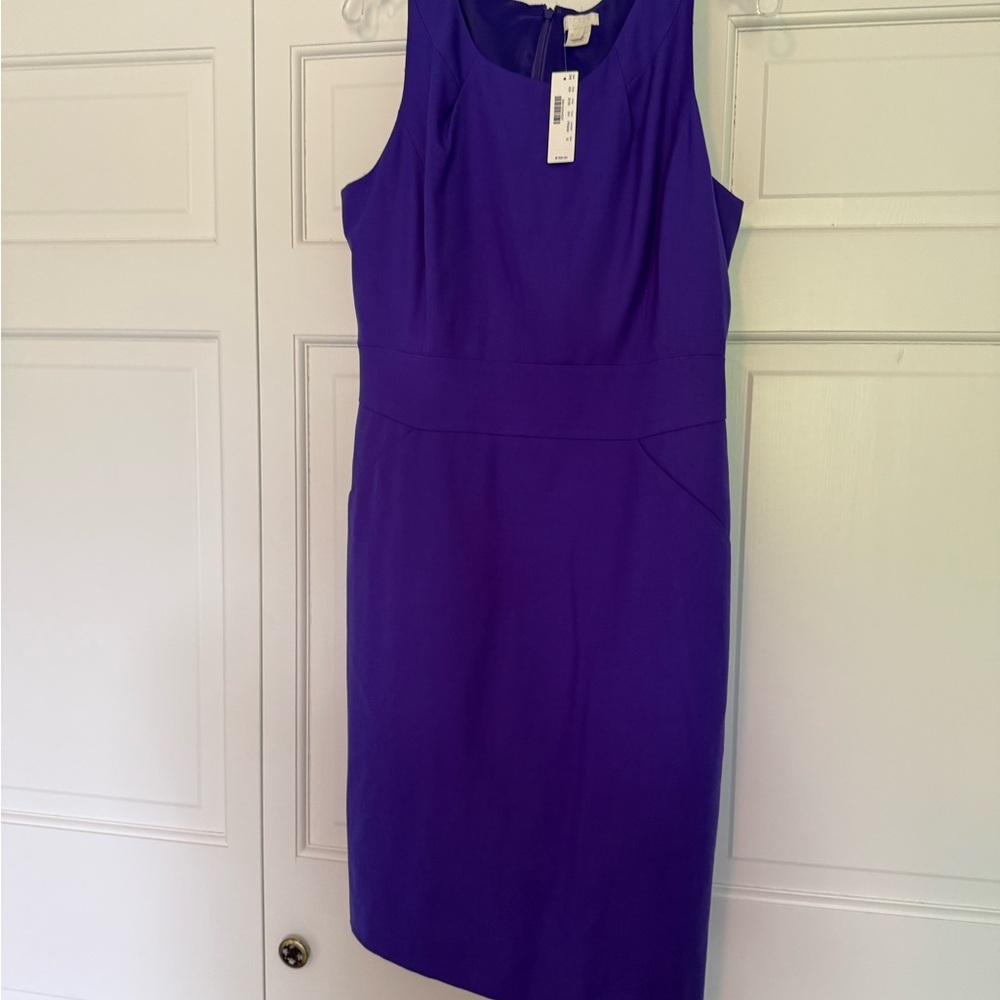 J. Crew Purple Sheath Midi Dress for Cocktail